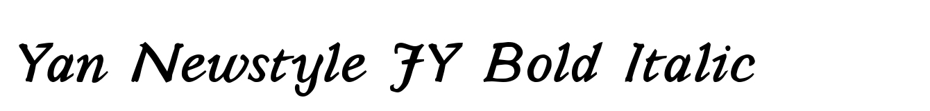 Yan Newstyle JY Bold Italic